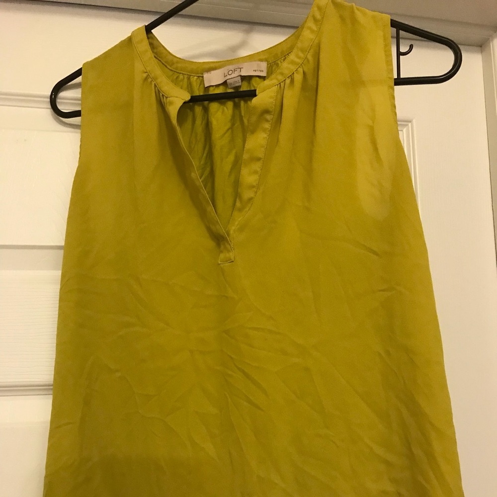 Mustard colored blouse